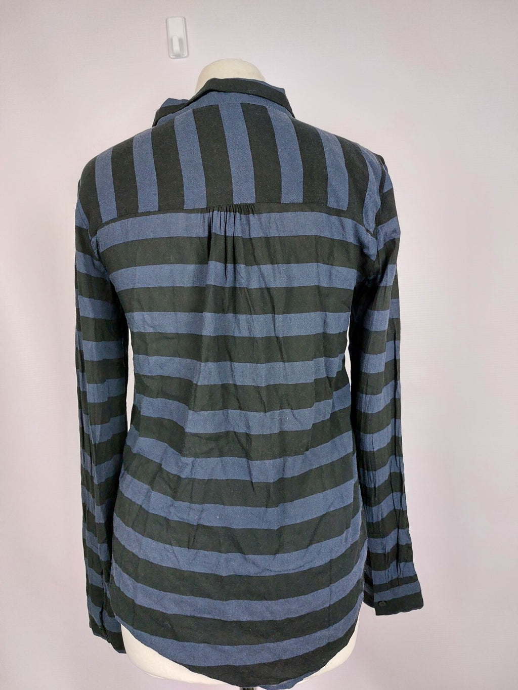 EK4391 Damen Bluse von Second Female, dunkelblau-schwarz, Gr.S6