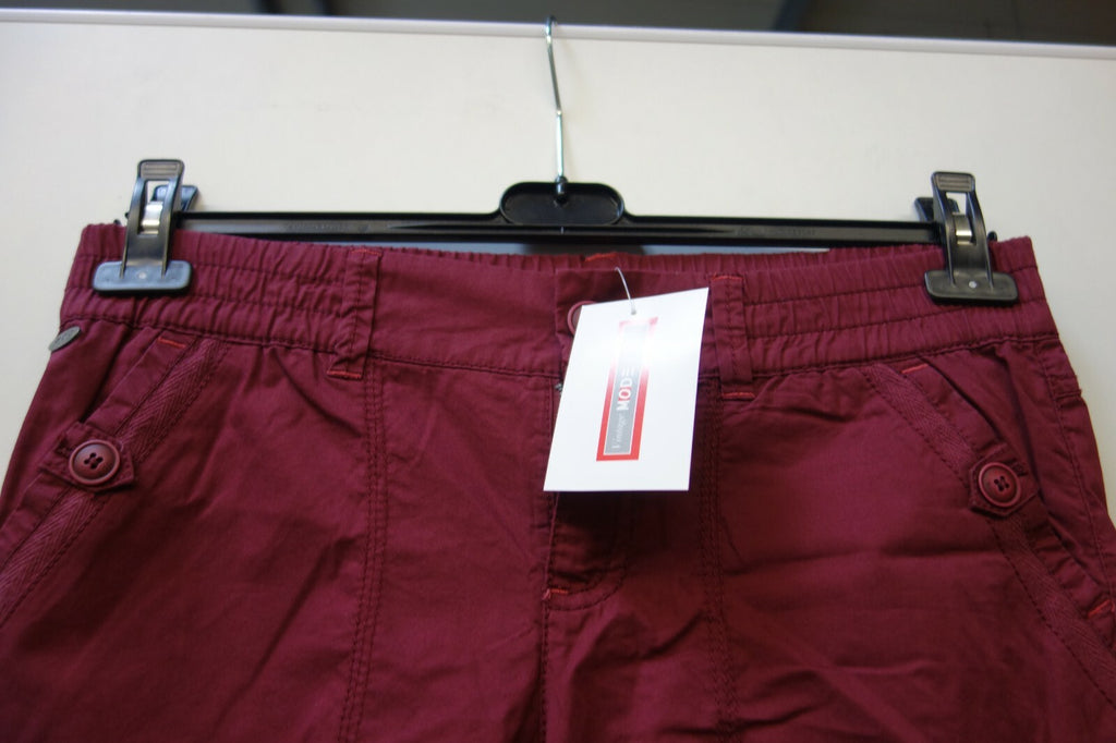 Tolle  Damen Stoffhose von EDC bordaux Gr 36 EK 04371
