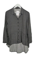 EK9253 Damen Bluse von Janina, Schwarz/Weiß, Gr. 460
