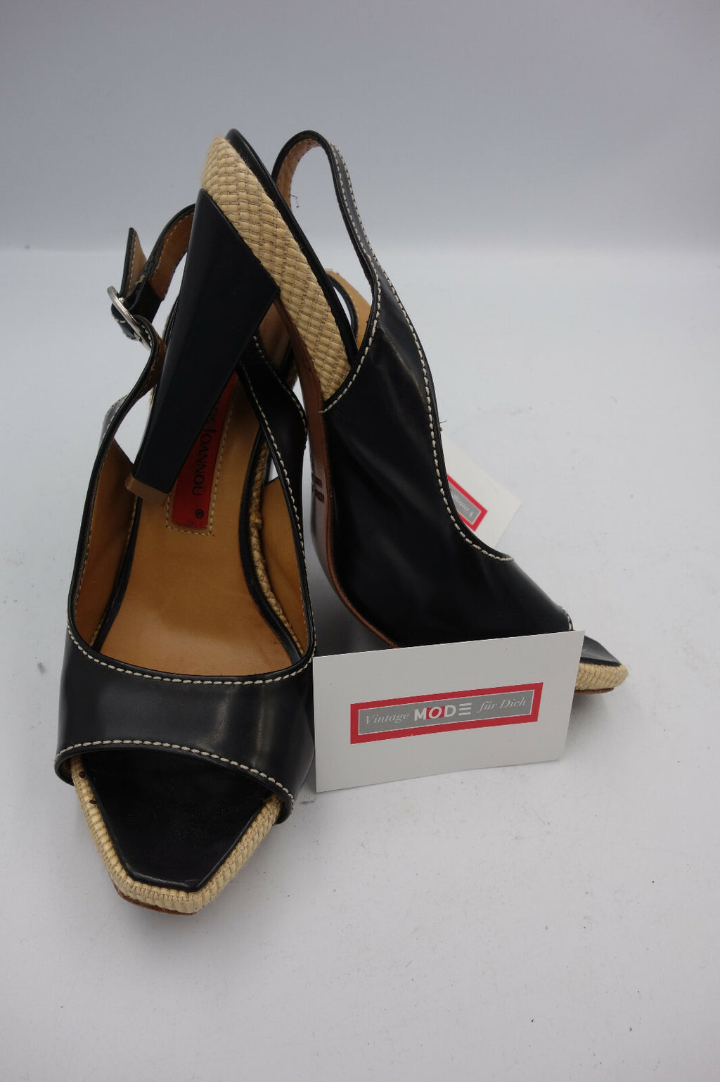 ES0344 Damen Sandalen von Apostolos Ioannou, schwarz, 360