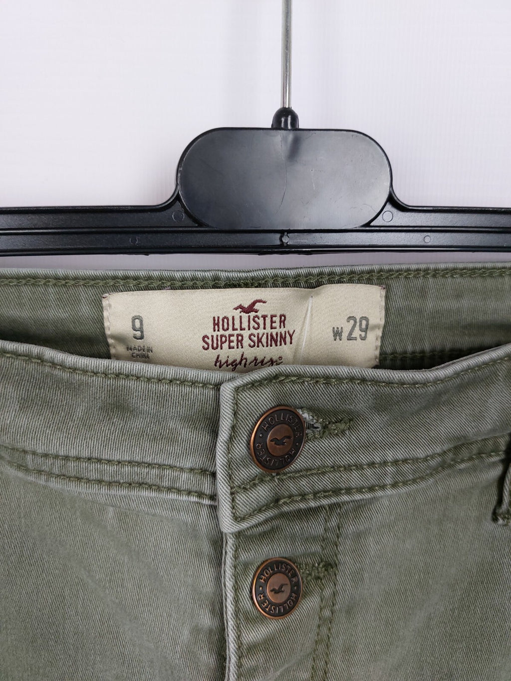 EK2165 Damen Hose von Hollister, grün, Gr. W294