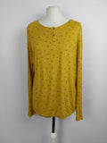 EK0695 Damen Langarmshirt von edc, senfgelb, Gr. XL0