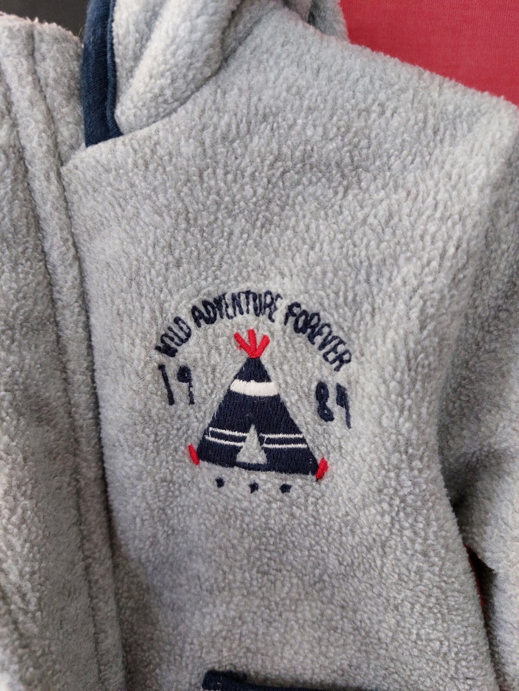 EK1526 Baby Kuscheljacke von C&A, grau, Gr. 681