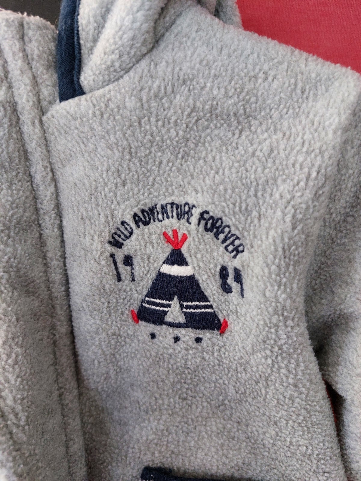 EK1526 Baby Kuscheljacke von C&A, grau, Gr. 681