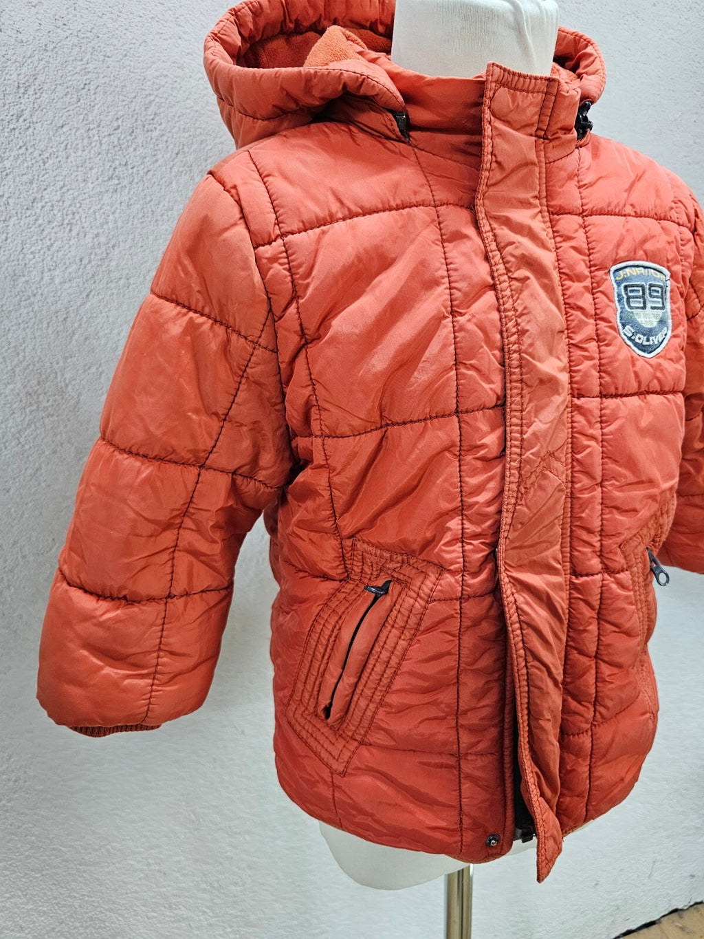 EK4807 Jungen Winterjacke von s.Oliver, orange, Gr.92/982