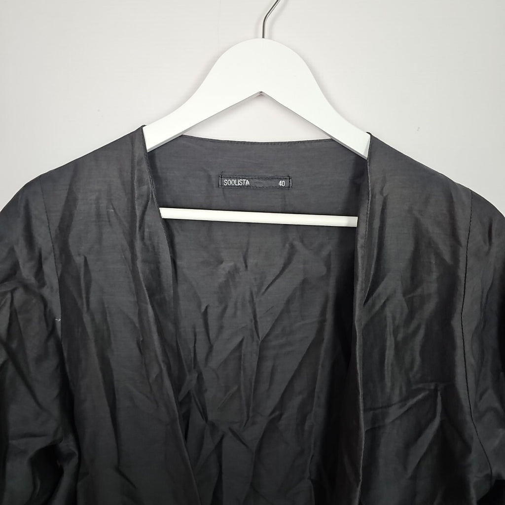 EK6684 Damen Bluse, Jacke von Soolista, Grau, Gr.401