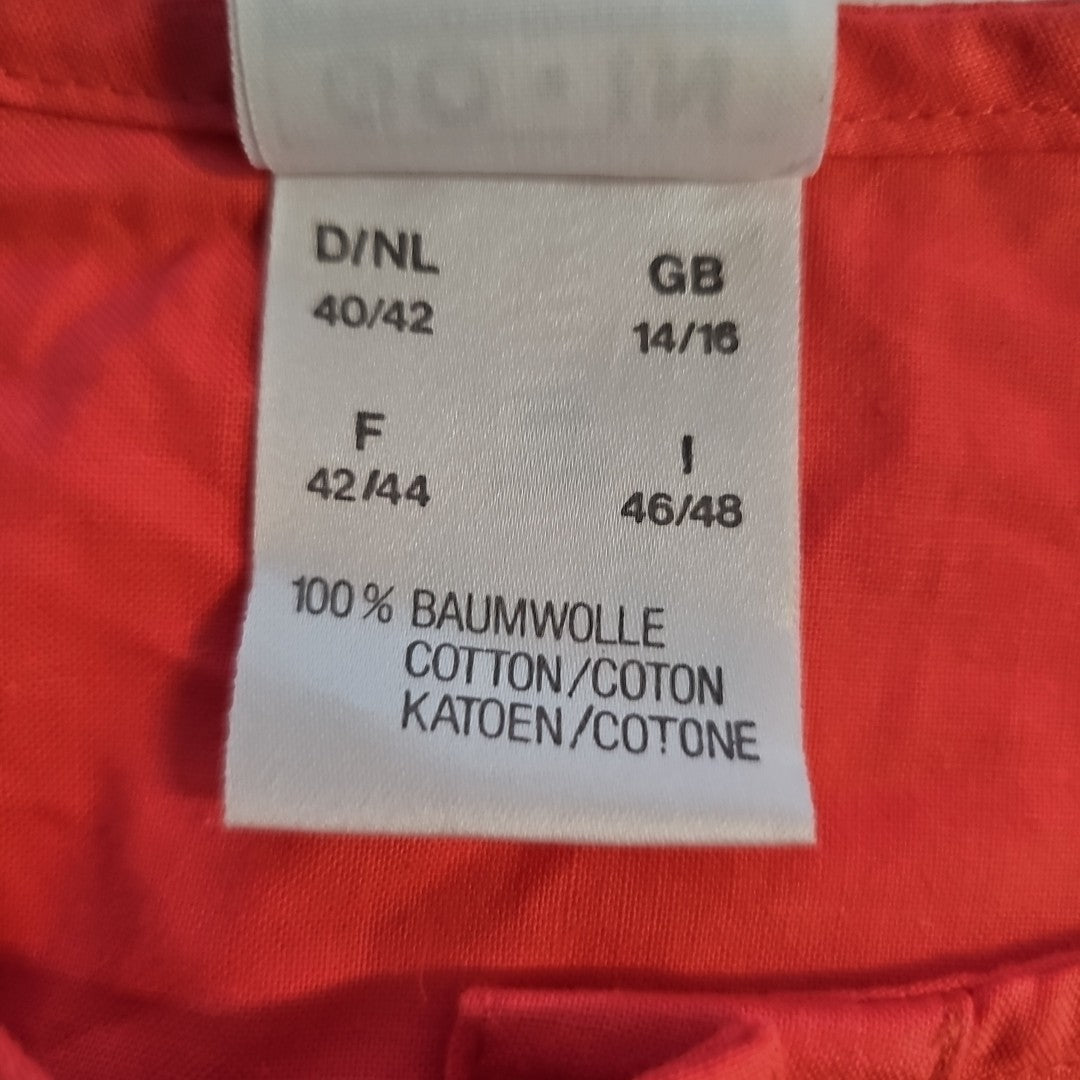 EK8466 Damen Bluse von Go In, Orange, Gr.404