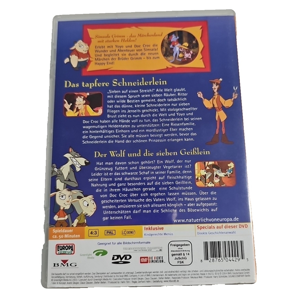 EB3236 Simsala Grimm-Das tapfere Schneiderlein,Der Wolf und die 7 Geißlein -DVD 1