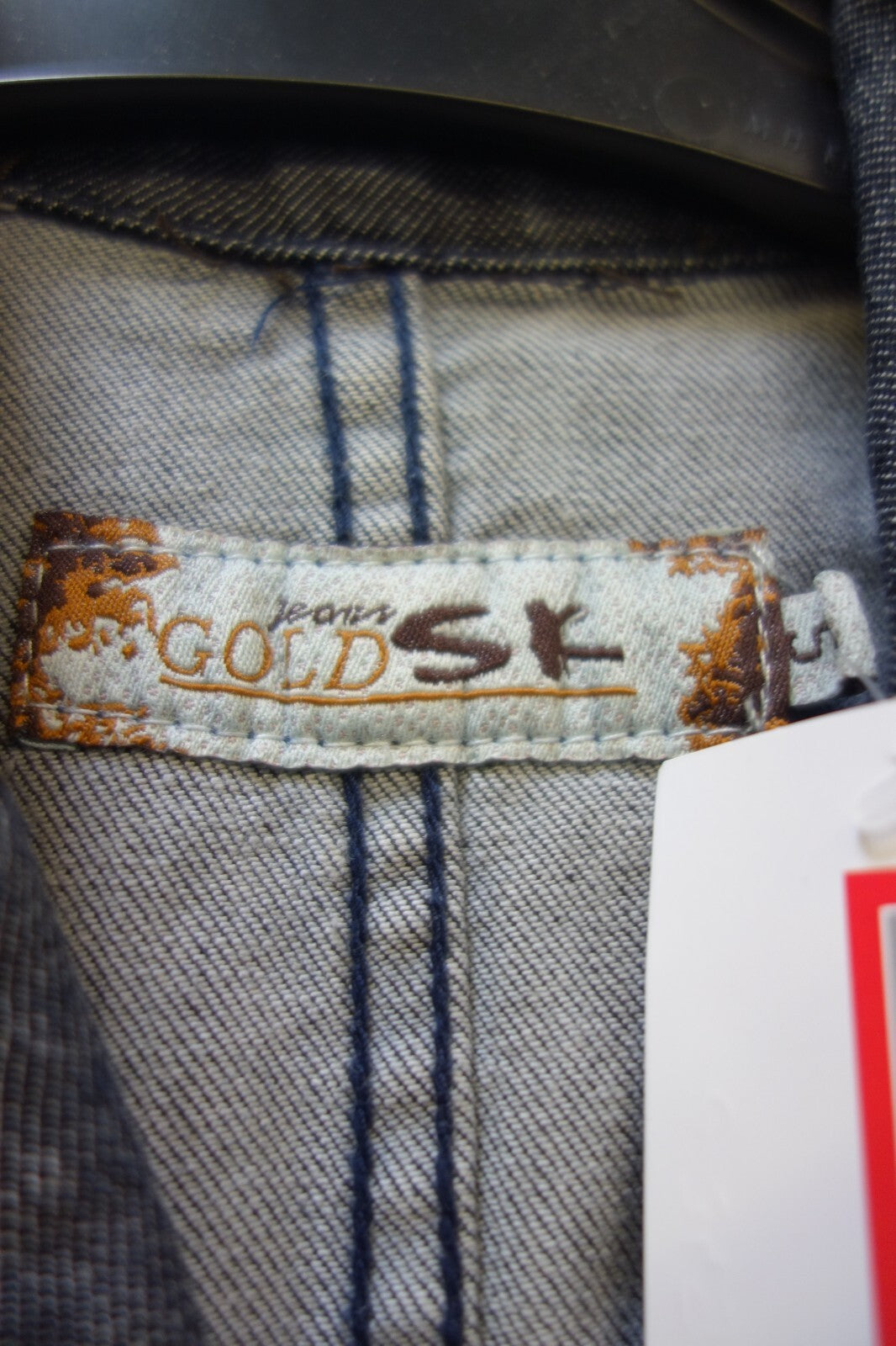 EK3498 Damen Jeanskleid von Gold, grau, Gr. S4
