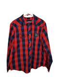 EK7552 Herren Hemd von Bonprix, rot-blau, Gr.43/440