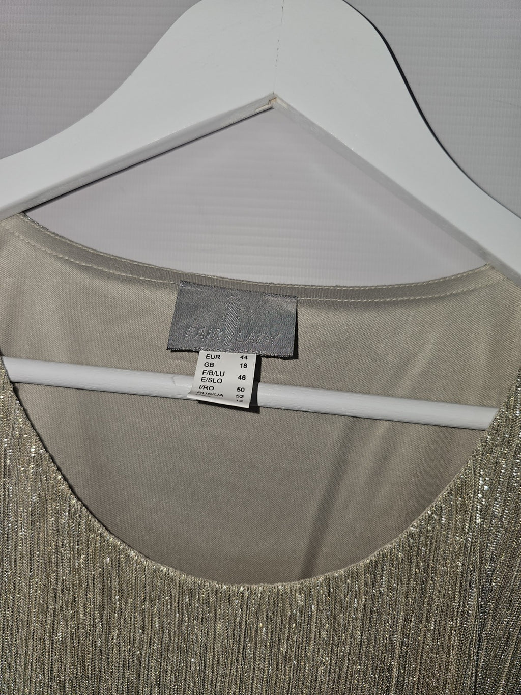 EK7770 Damen Bluse von Fair Lady, Gold, Gr. 442