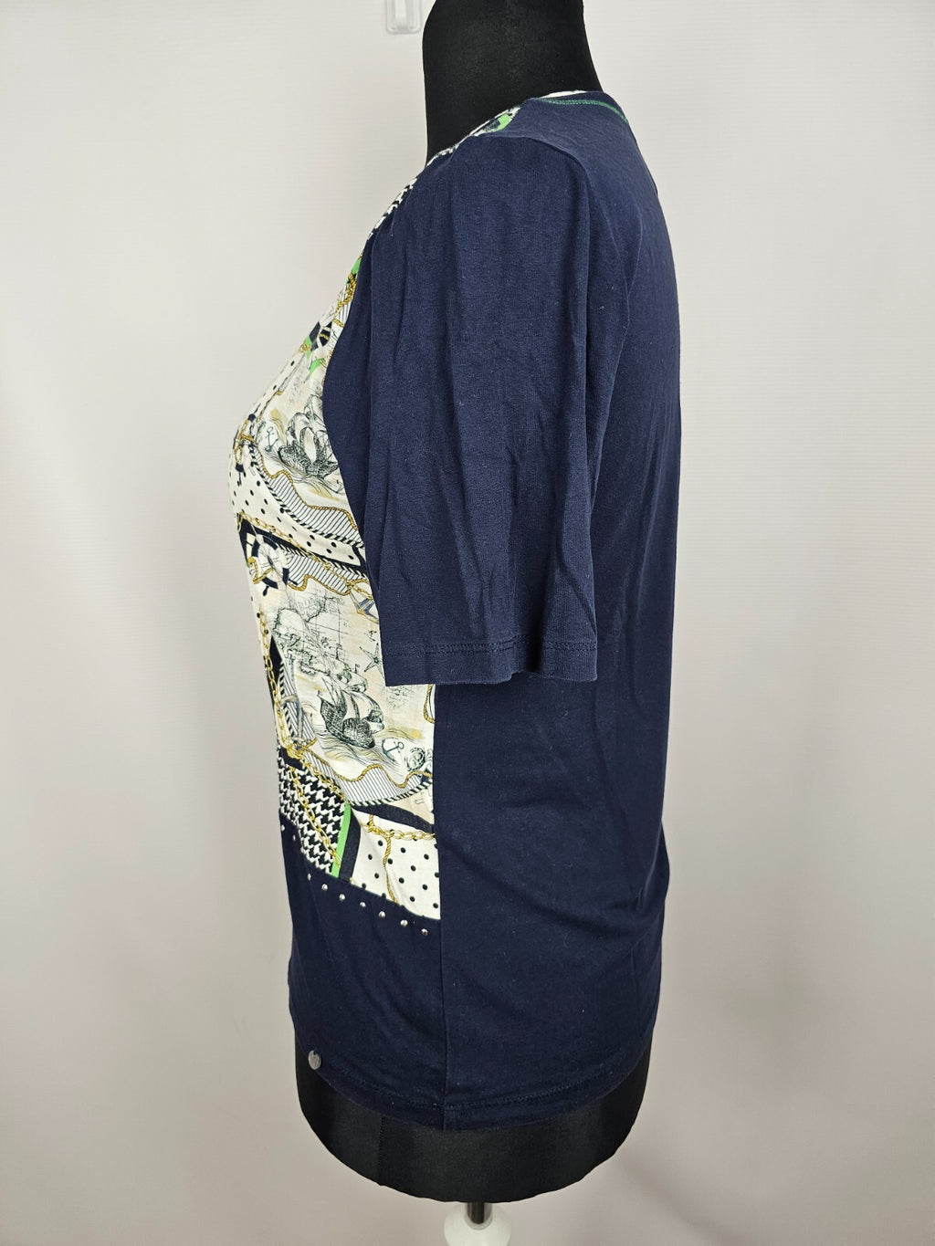 EK5729 Damen T-Shirt von Gollehaug, blau-weiß, Gr.423