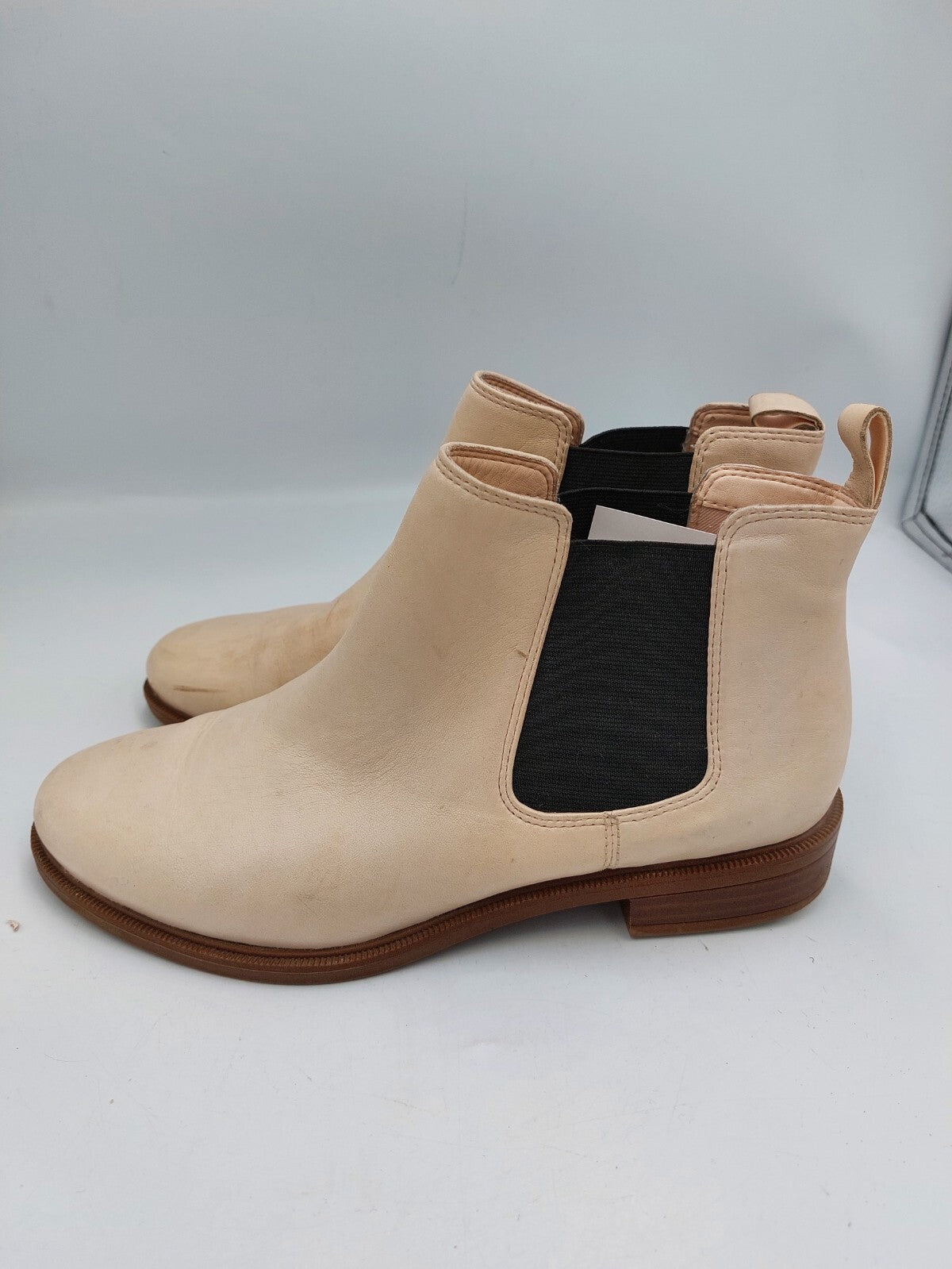 ES0660 Damen Stiefeletten von Clarks, beige, Gr. 372