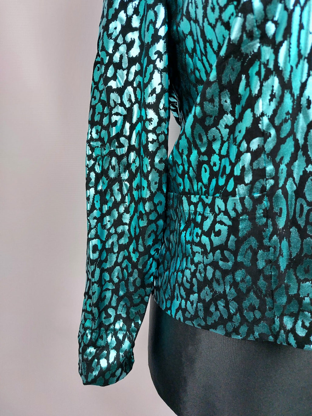 EK3587 Damen Blazer von Julia Kontex, metallic blau, Gr.46 (nach Größentabelle)3