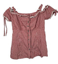 EK10558 Damen Trachtenbluse von Amisu, Rot/Weiß,  Gr. M0
