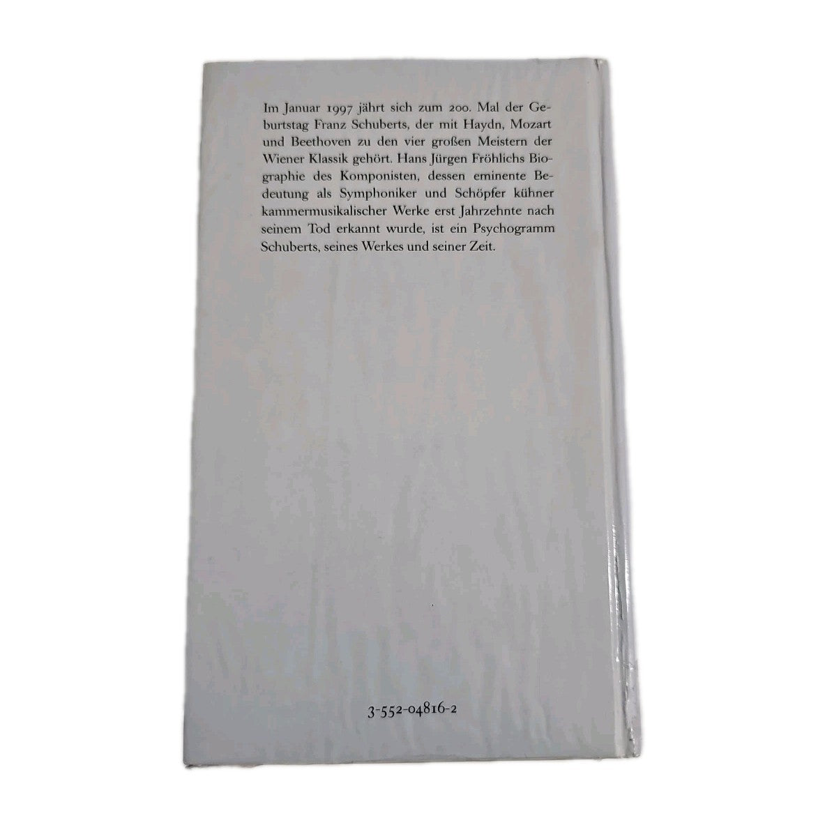 EB4168 Hans Jürgen Fröhlich - Schubert, Eine Biografie1