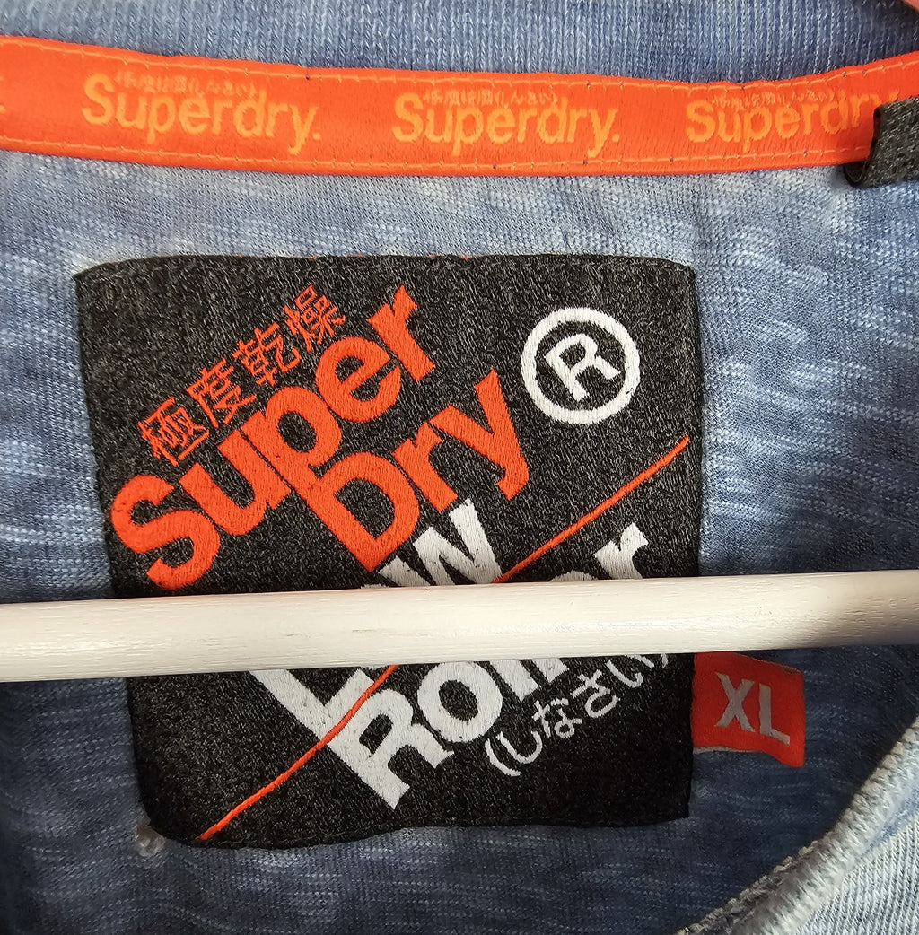 EK9639 Herren T-Shirt von Super Dry, hellblau, Gr.XL2