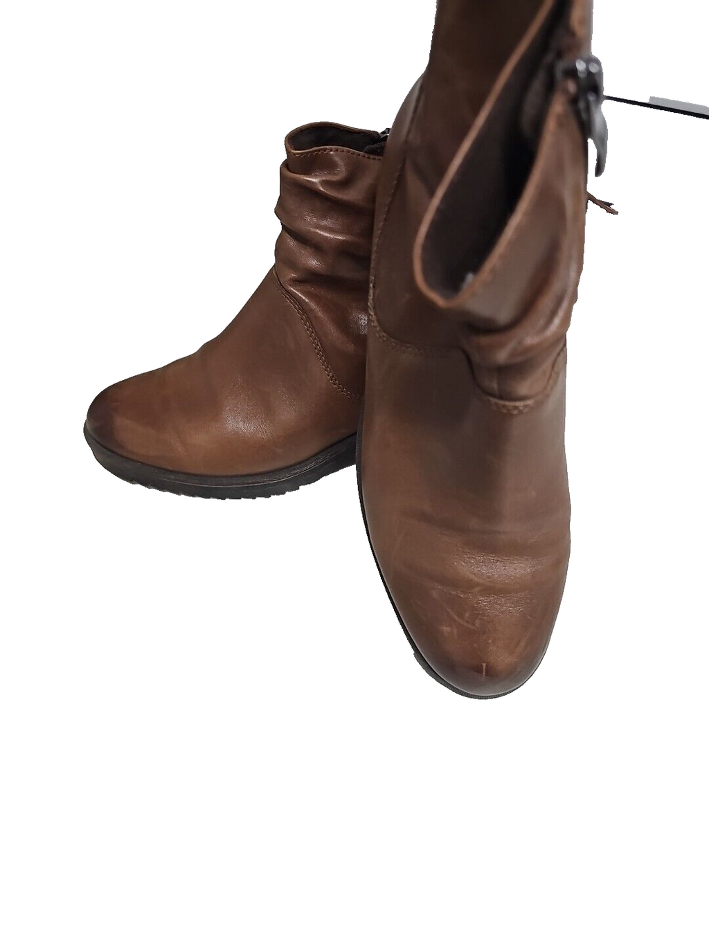 ES 7 Echtleder Stiefelette Braun Caprice Wie Neu1