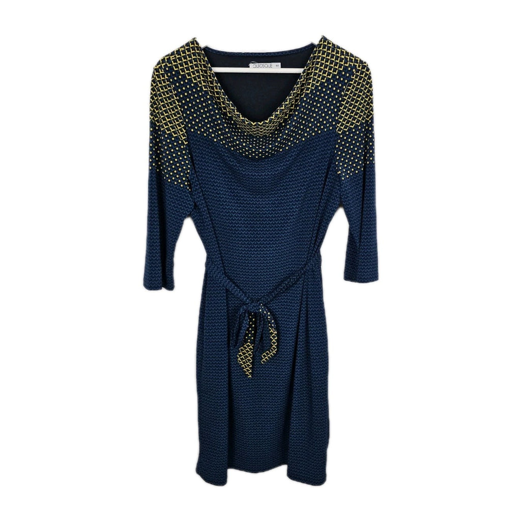 EK9168 Damen Kleid von Quiosque, Dunkelblau, Gr. 440
