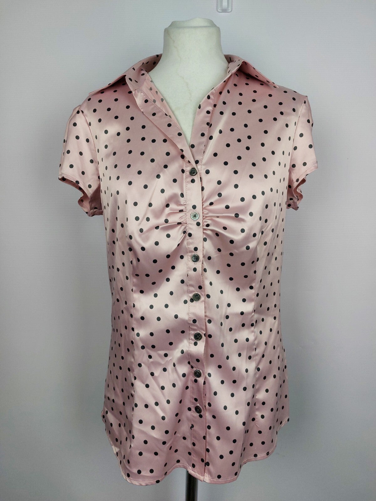 EK3670 Damen Bluse von Cosima, rosa mit Punkten, Gr. 380