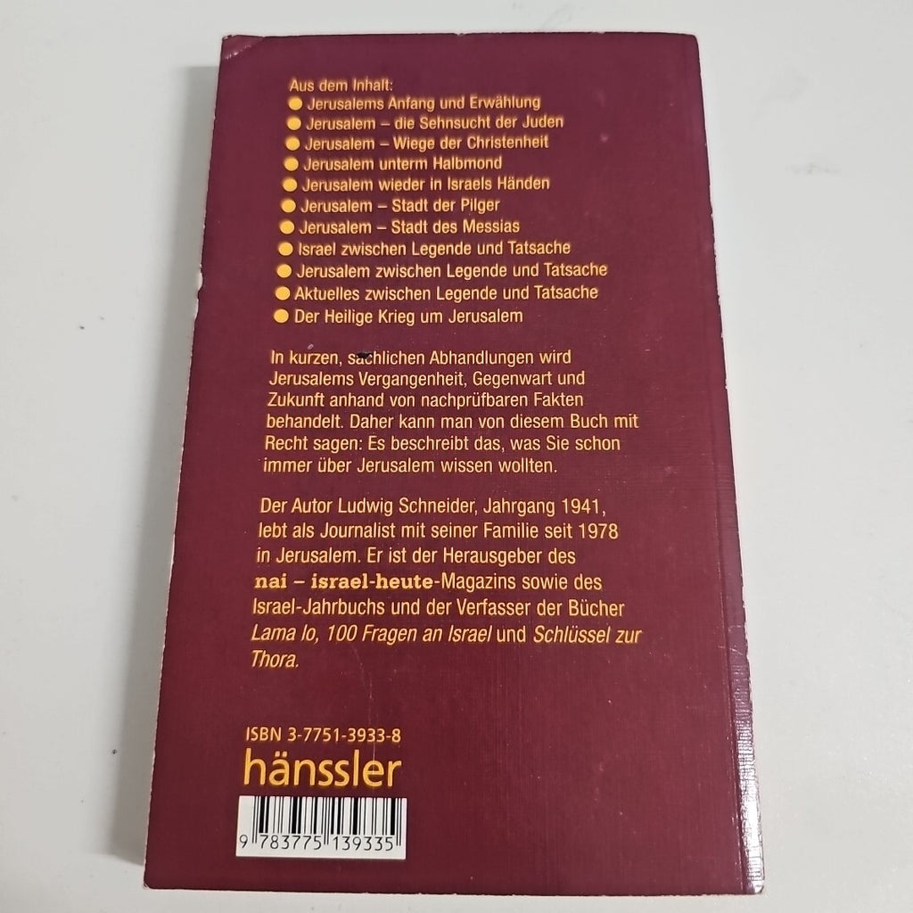 EB1834 Brennpunkt Jerusalem: Was Sie schon immer über Jerusalem wissen wollten1