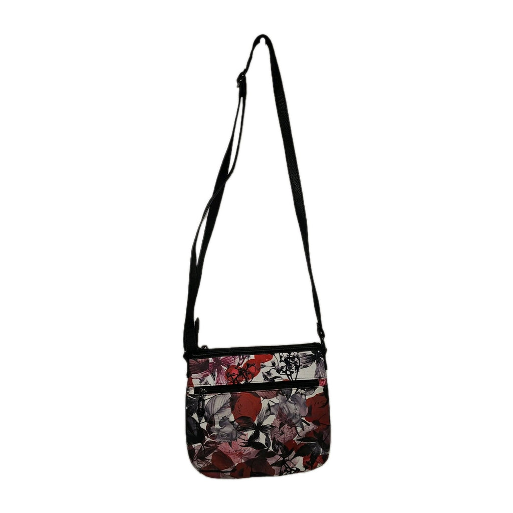 EK8529 Damen Tasche von Skpat, rot mit Blumenmuster, kleine Umhängetasche0
