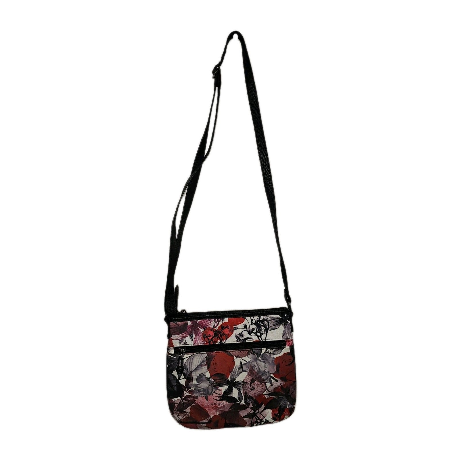 EK8529 Damen Tasche von Skpat, rot mit Blumenmuster, kleine Umhängetasche0