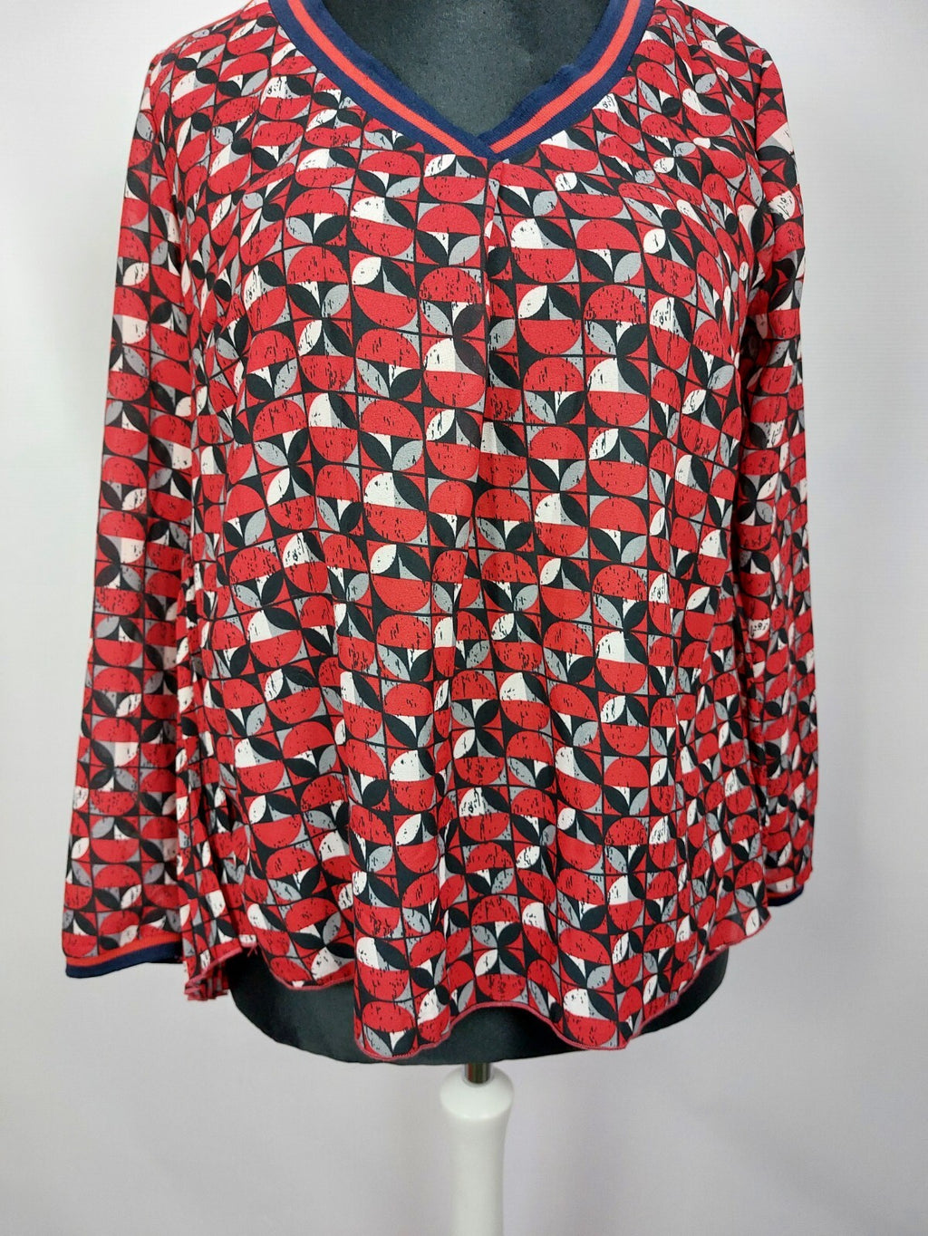 EK5057 Damen Bluse, rot, Gr.402