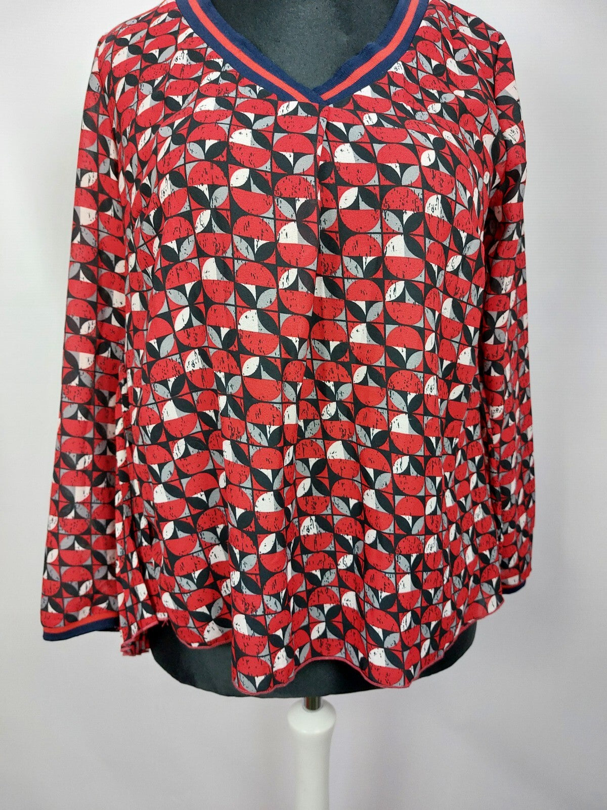 EK5057 Damen Bluse, rot, Gr.402