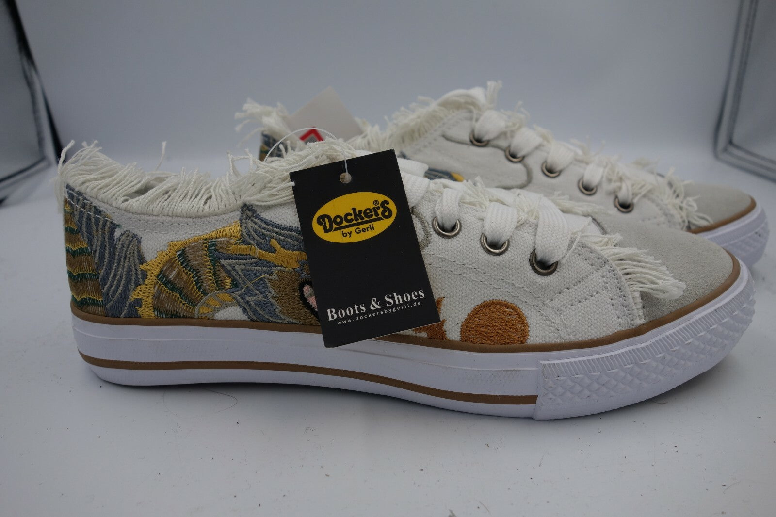 ES0559 Damen Sneaker von Dockers, weiß, 381