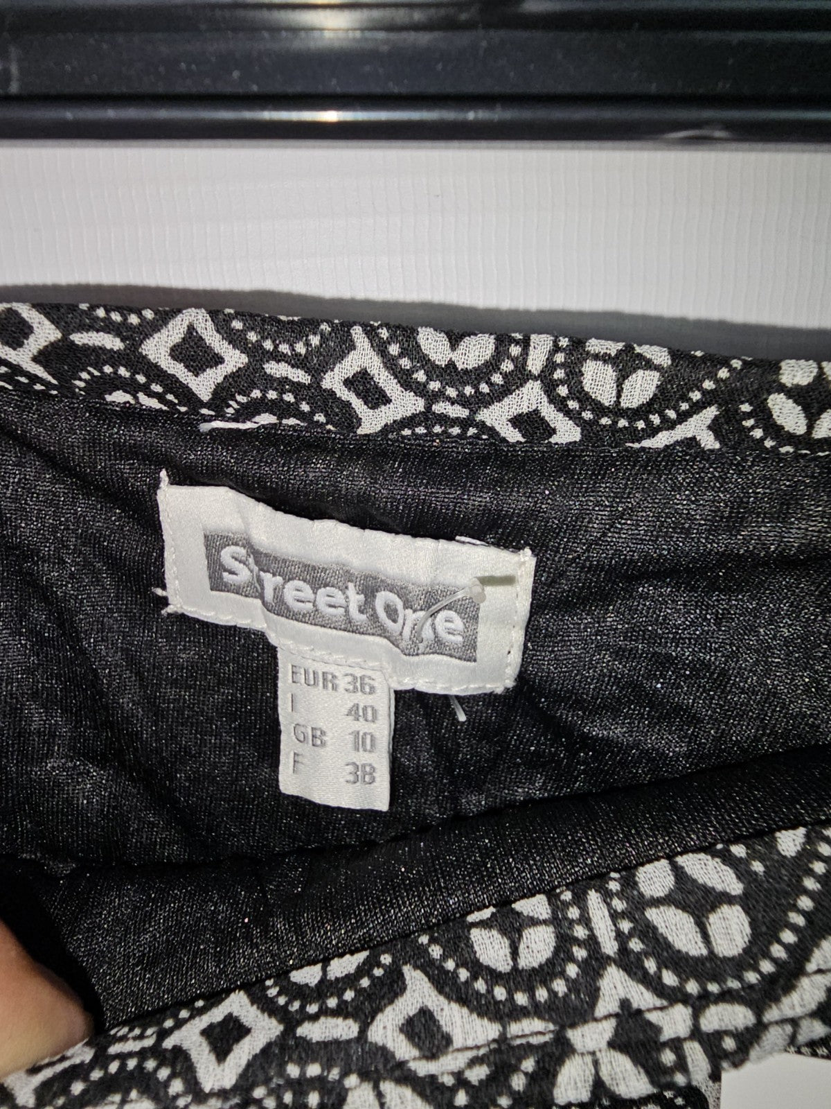 EK8035 Damen Rock von Street One, Schwarz/Weiß, Gr. 361