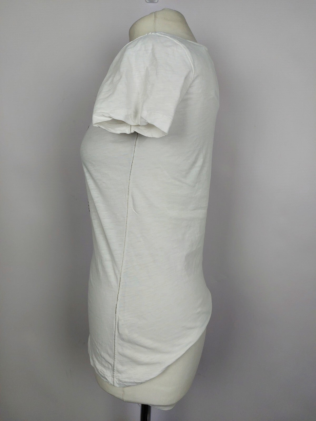 EK4335 Damen T-Shirt von Mos Mosh, weiß mit Aufdruck, Gr. XS2
