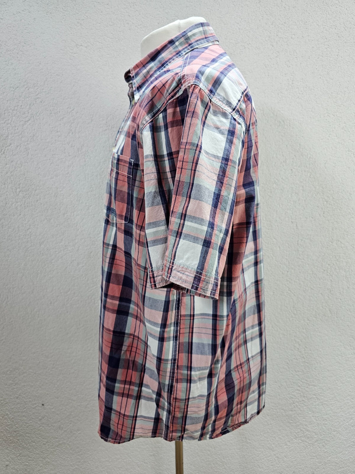 EK5806 Herren Hemd von Globe Trotter, blau/rosa kariert, Gr. XL3