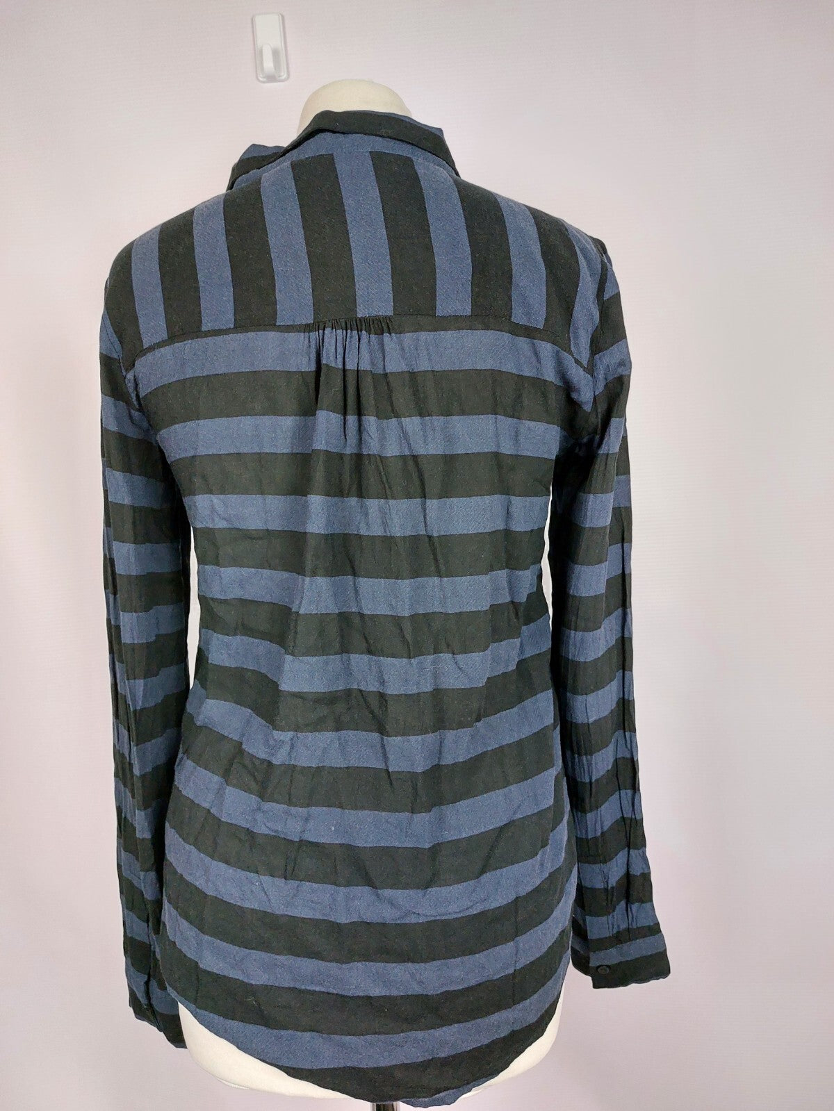 EK4391 Damen Bluse von Second Female, dunkelblau-schwarz, Gr.S7