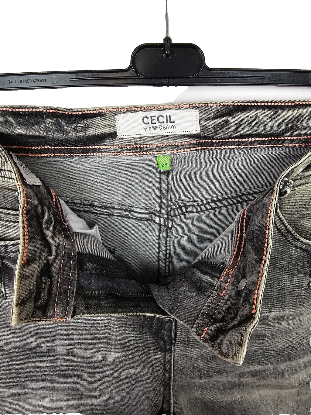 EK6652 Damen Shorts von CECIL, Grau, Gr.261