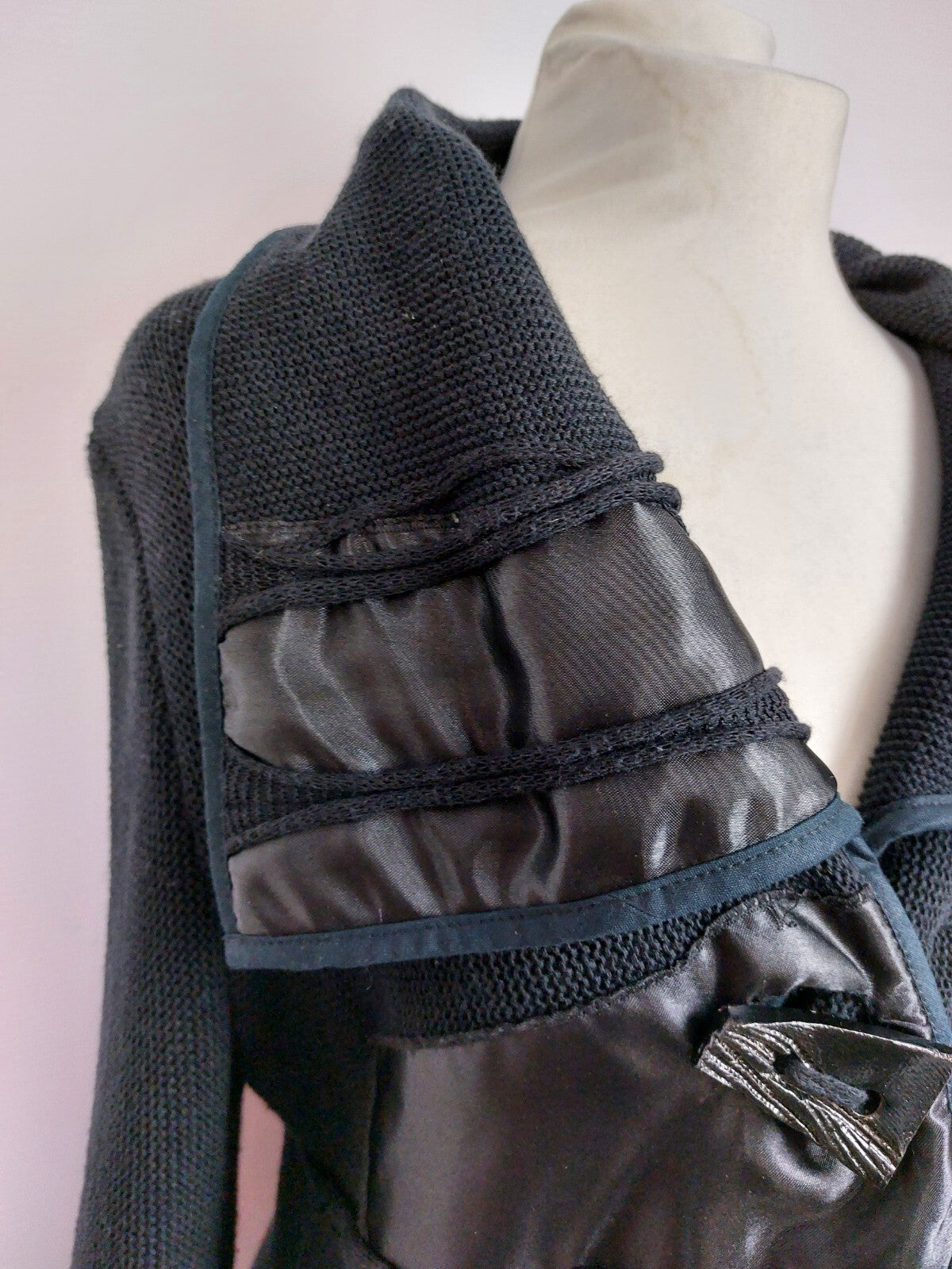 EK4674 Damen Strickjacke von Peter Luft, schwarz, Gr. M3
