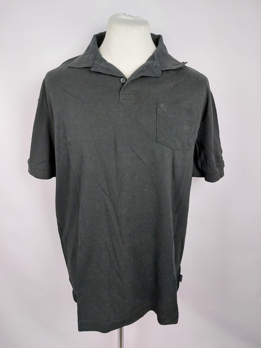 EK3953 Herren Polo von Otto Kern, schwarz, Gr. 2XL0