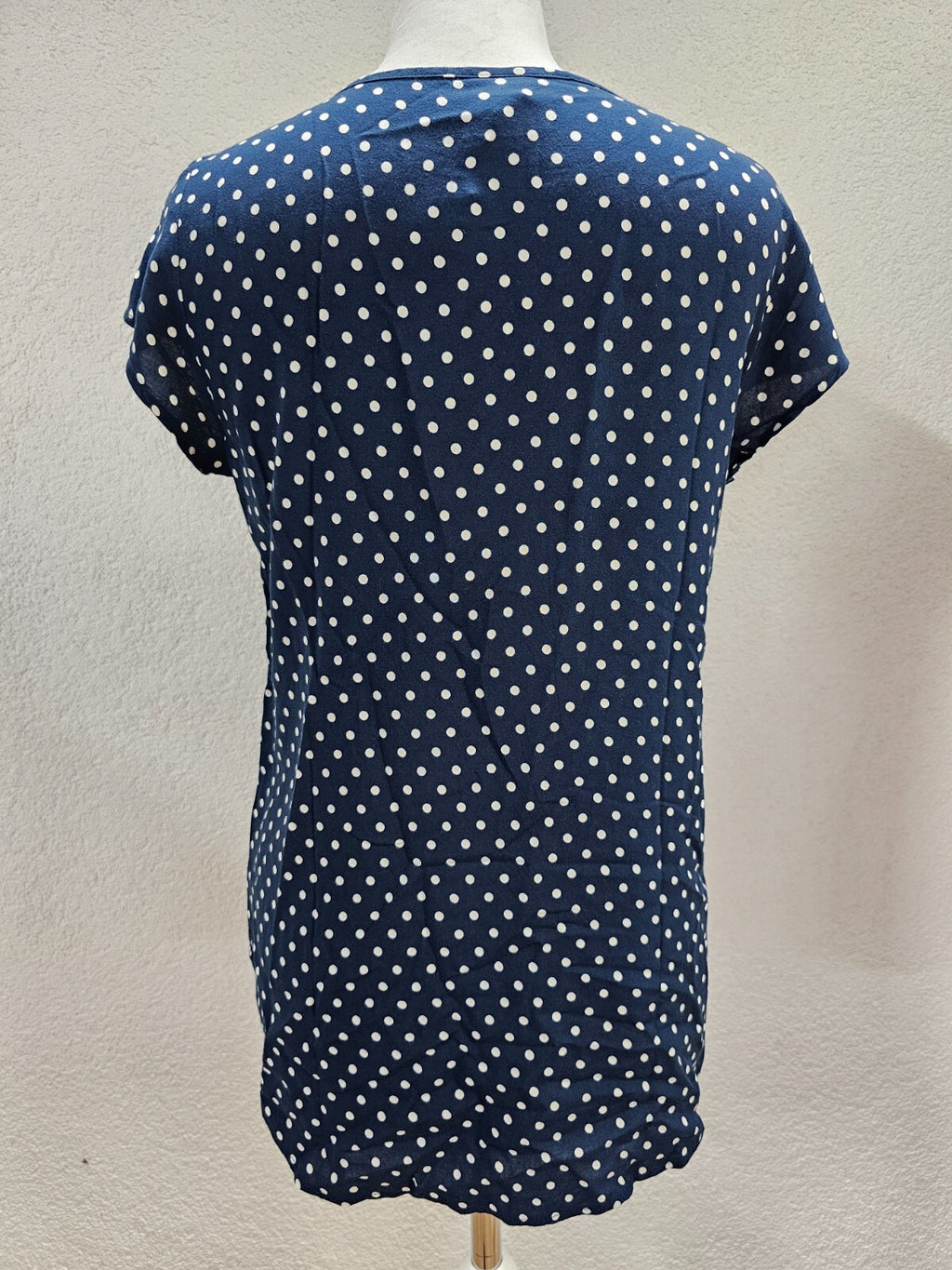 EK5889 Damen Bluse von Vero Moda, blau, weiß gepunktet, Gr. S3