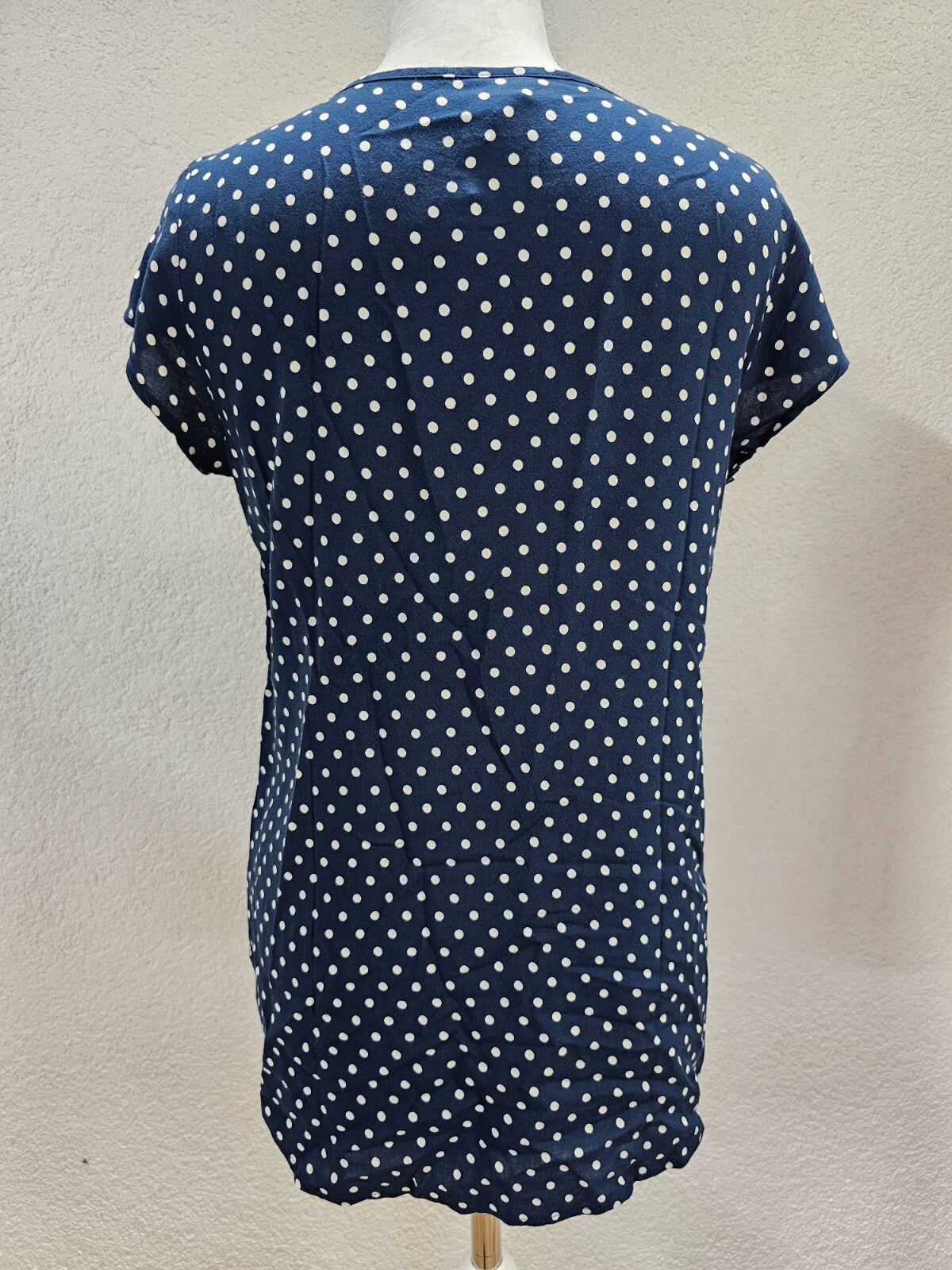 EK5889 Damen Bluse von Vero Moda, blau, weiß gepunktet, Gr. S3