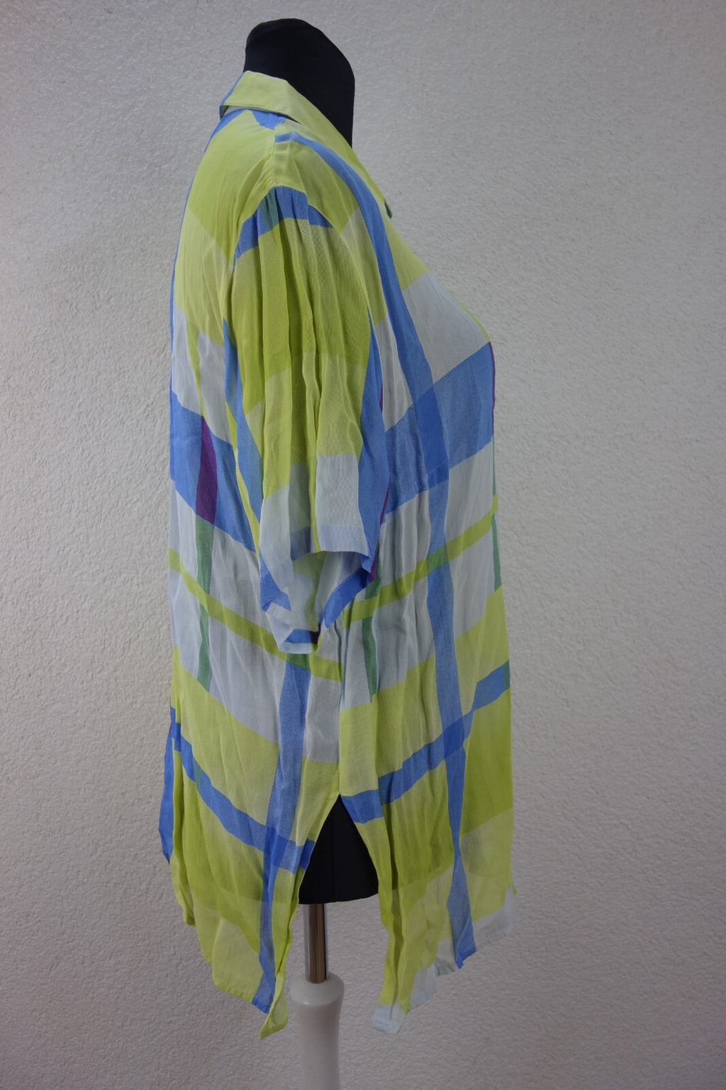 EK3866 Damen Bluse von Gläser, grün/blau, Gr. 482