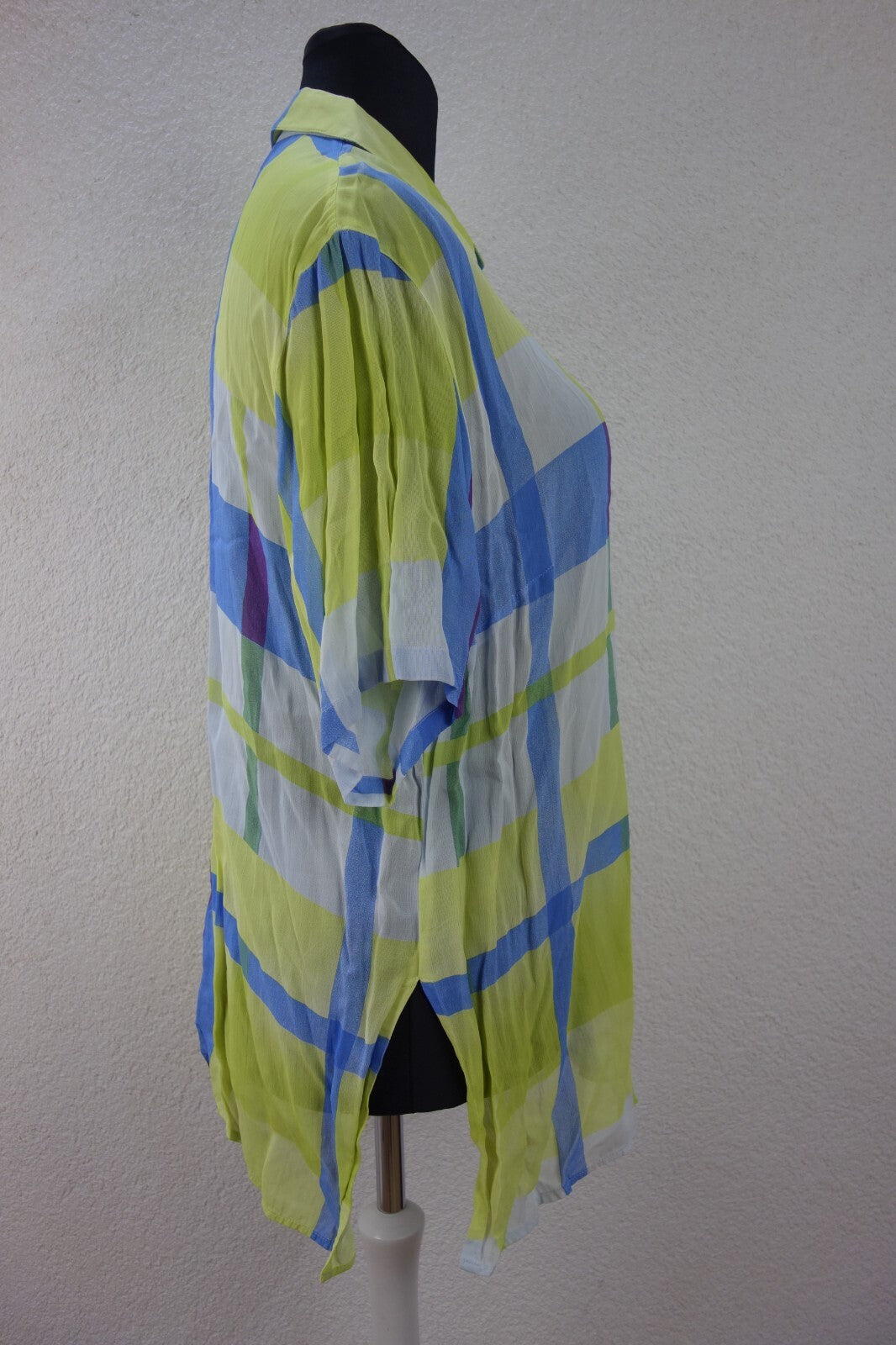 EK3866 Damen Bluse von Gläser, grün/blau, Gr. 482