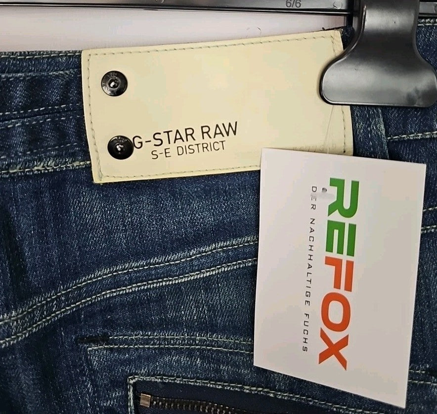 EK734 Damen Hose G-Star Raw Gr.M Blau Taile 37cm Länge 52cm2