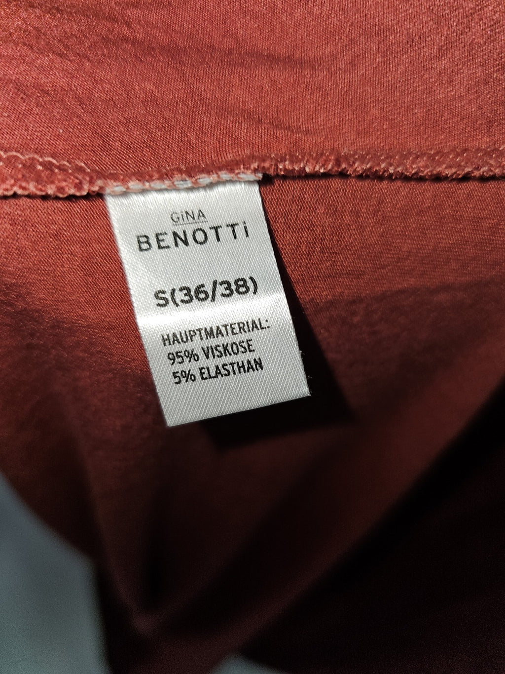 EK1970 Damen Kleid von Gina Benotti, Weinrot, Gr. S4