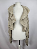 EK5589 Damen Strickjacke von H&M, beigegrau, Gr. S0