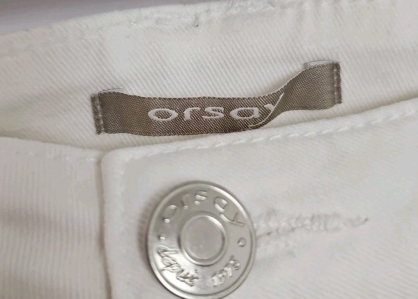 EK4015 Damen Hose Orsay Gr.M Weiß Taile 40cm Höhe 68cm1