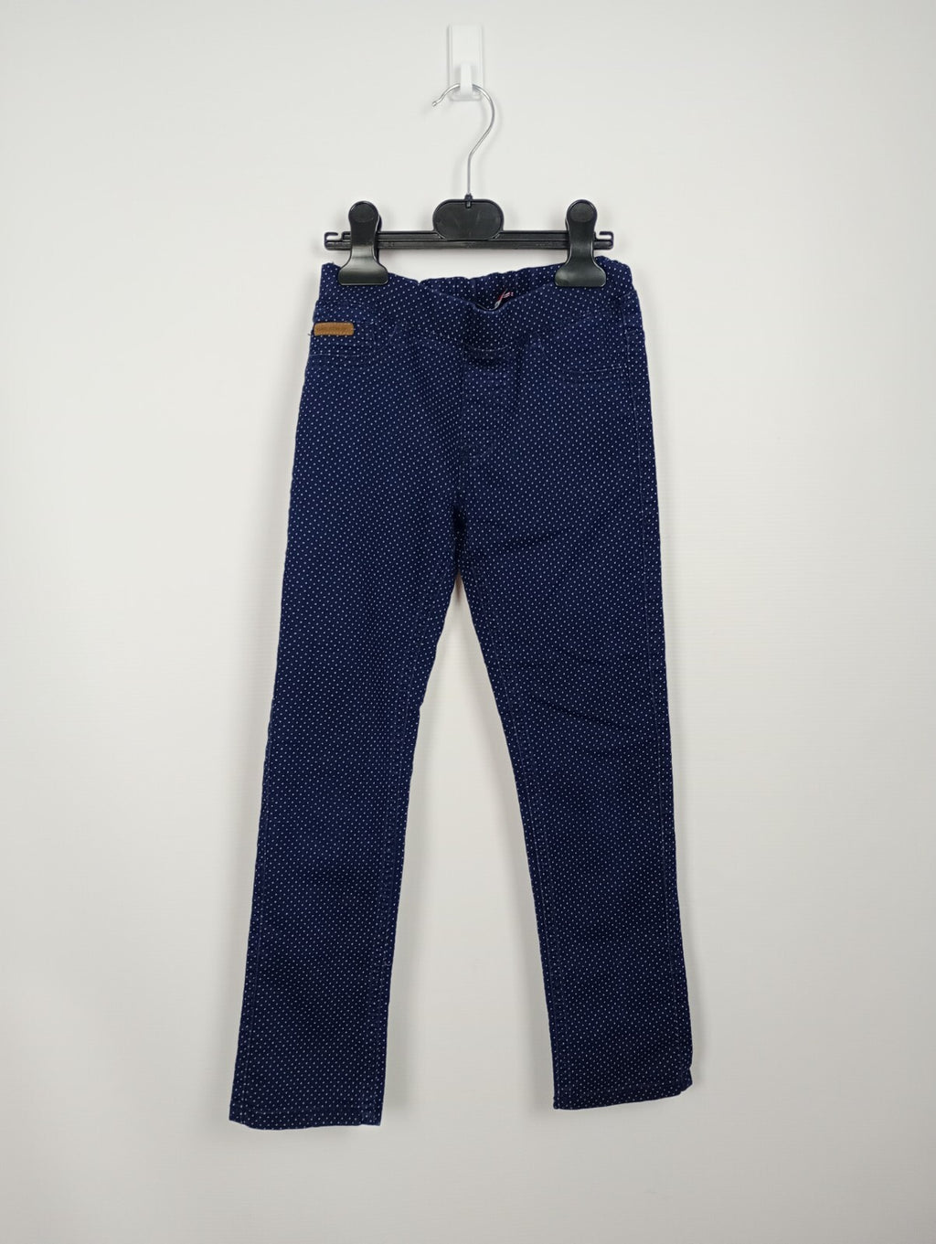 EK5321 Kinder Hose von Terre de Marins, blau gepuktet, Gr. 122/1280