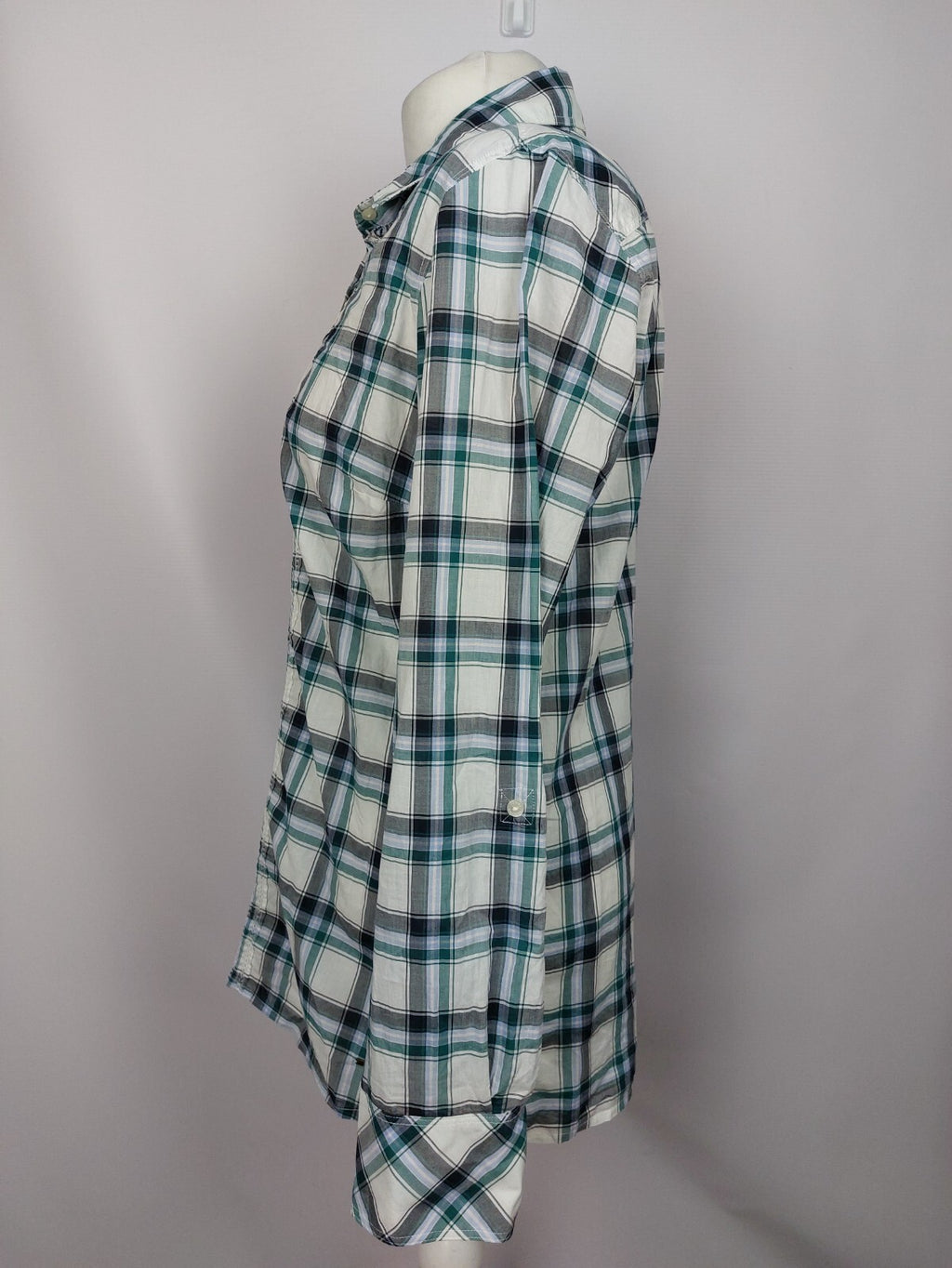 EK4058 Damen Bluse von Tommy Hilfiger, grün-weiß, Gr.10(M)3