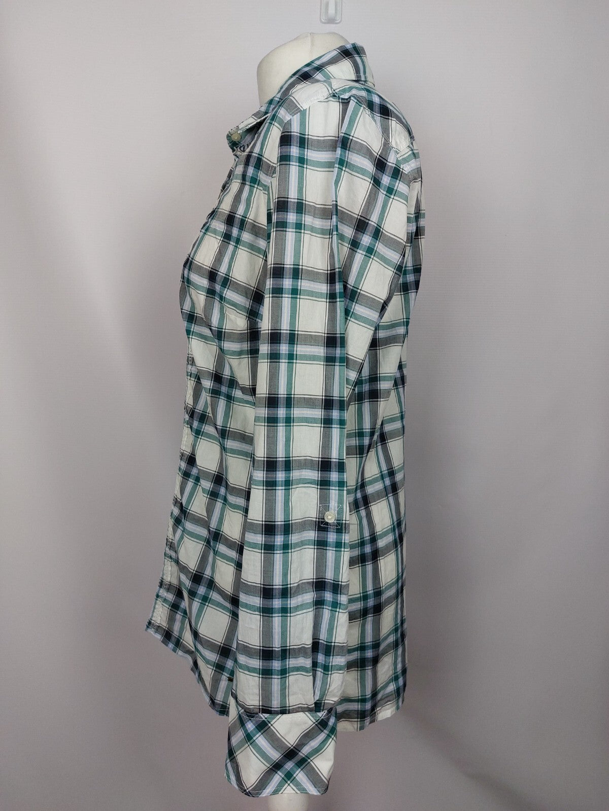 EK4058 Damen Bluse von Tommy Hilfiger, grün-weiß, Gr.10(M)3