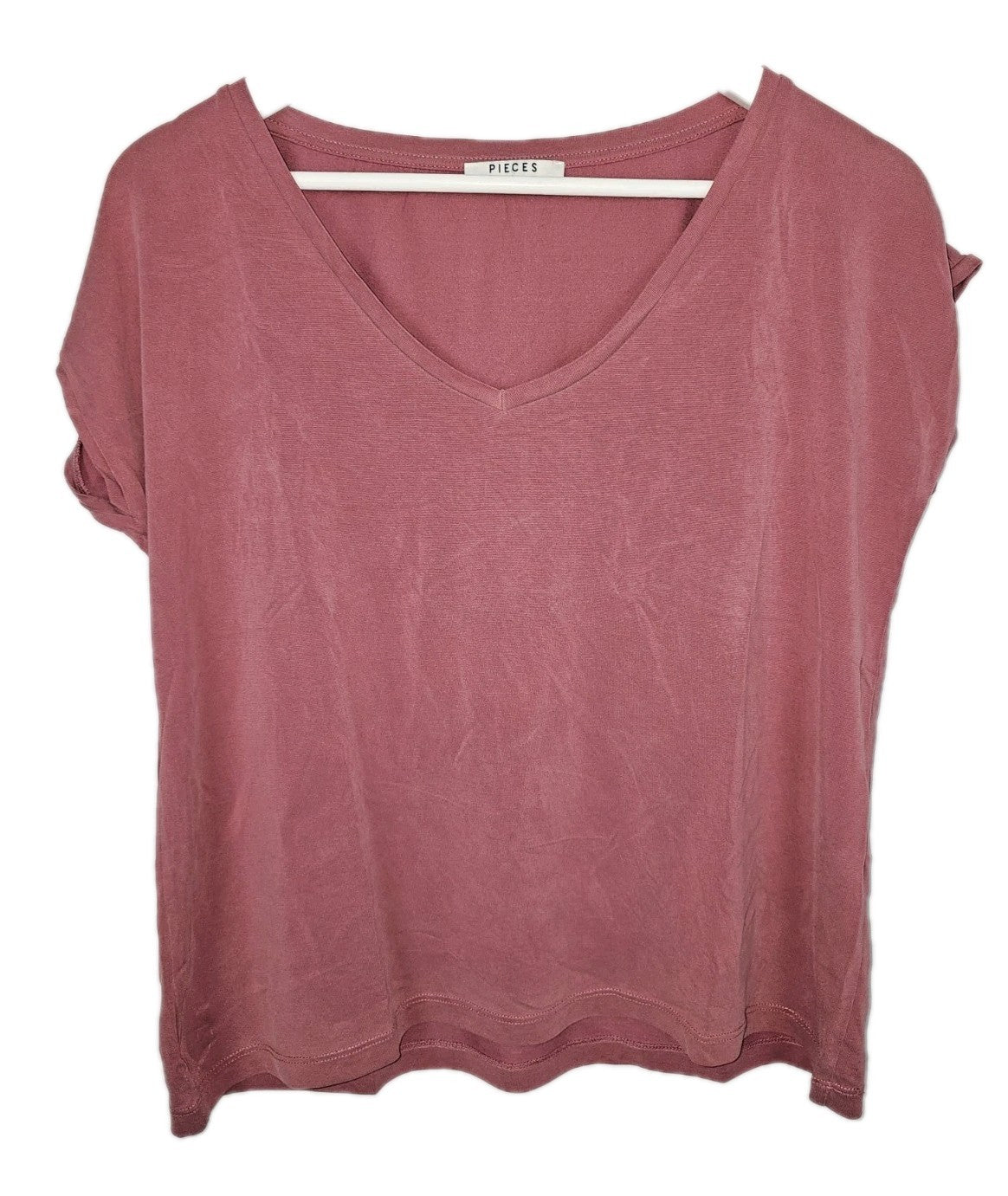 EK9979 Damen T-Shirt von Pieces, altrosa, Gr.L0