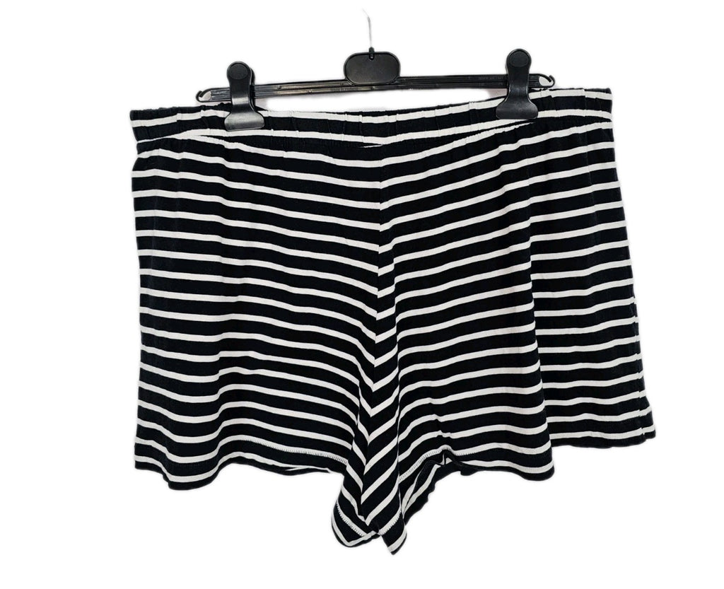 EK10047 Damen Shorts von H&M, schwarz-weiß, Gr.2XL3